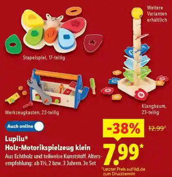 Lidl Lupilu Holz-Motorikspielzeug klein Angebot