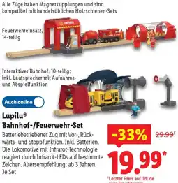 Lidl Lupilu Bahnhof-/Feuerwehr-Set Angebot