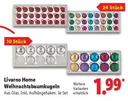 Lidl Livarno Home Weihnachtsbaumkugeln Angebot