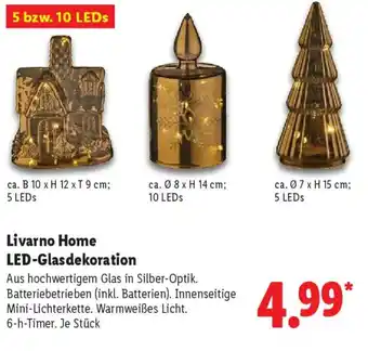 Lidl Livarno Home LED-Glasdekoration Angebot