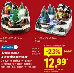 Lidl Livarno Home LED-Weihnachtsdorf Angebot