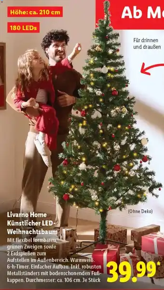 Lidl Livarno Home Künstlicher LED- Weihnachtsbaum Angebot