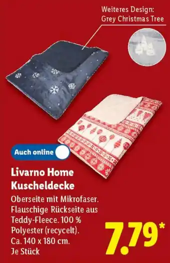 Lidl Livarno Home Kuscheldecke Angebot