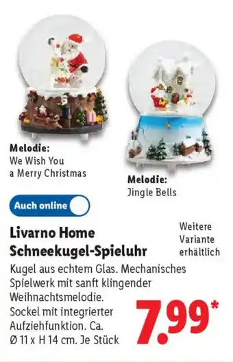 Lidl Livarno Home Schneekugel-Spieluhr Angebot