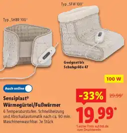 Lidl Sensiplast Wärmegürtel/Fußwärmer Angebot