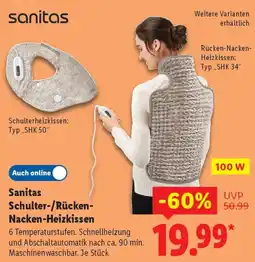 Lidl Sanitas Schulter-/Rücken Nacken-Heizkissen Angebot