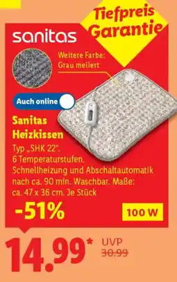 Lidl Sanitas Heizkissen Angebot