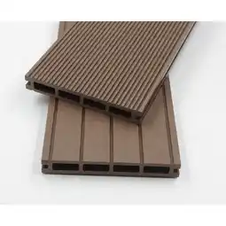 Netto Marken-Discount Home Deluxe WPC Samana Terrassendielen dunkelbraun 2m² (2,20 m) Angebot