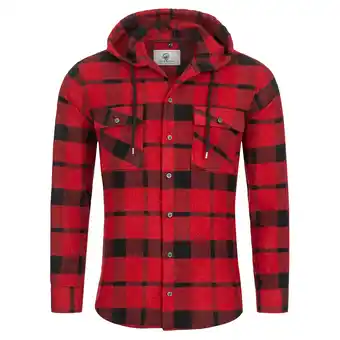 Netto Marken-Discount Rock Creek Hemd Kariertes Hemd mit Kapuze Regular Fit Angebot