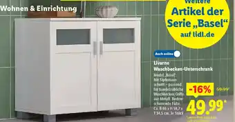 Lidl Livarno Waschbecken-Unterschrank Angebot