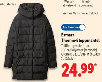 Lidl Esmara Thermo-Steppmantel Angebot