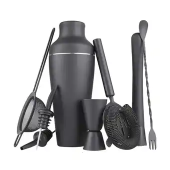 Netto Marken-Discount Cocktail-Shaker-Set, 8-teilig - Mattschwarz Angebot