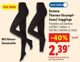 Lidl Esmara Thermo-Strumpfhose/-Leggings Angebot