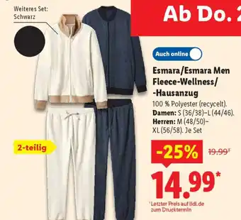Lidl Esmara/Esmara Men Fleece-Wellness/ -Hausanzug Angebot