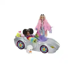 Netto Marken-Discount Mattel HKB01 - Barbie Extra - Cabrio inkl. 2 Puppen mit Haustieren und 14 Zubehörteile Angebot