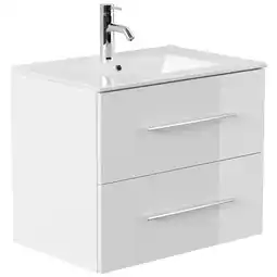 Netto Marken-Discount Badmöbel Homeline 70 weiss hochglanz Angebot