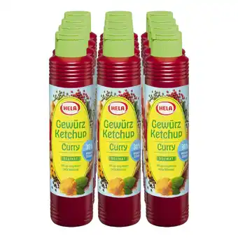 Netto Marken-Discount Hela Gewürz Ketchup Curry delikat 30% weniger Zucker 800ml, 12er Pack Angebot