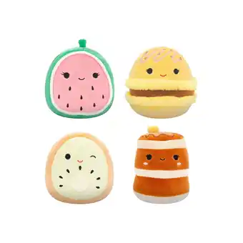 Netto Marken-Discount Jazwares SQCR06866 - Squishmallows - Food Squad, Plüschfigur, je 12,5 cm, 4er Pack Angebot