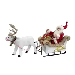 Netto Marken-Discount SHX Animierter Rentierschlitten mit Weihnachtsmann SHXCD2417 Angebot