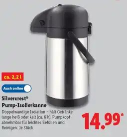 Lidl SilvercrestⓇ Pump-Isolierkanne Angebot