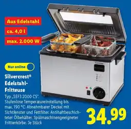Lidl SilvercrestⓇ Edelstahl- Fritteuse Angebot