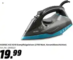 Saturn KOENIC KSI 4310 Dampfbügeleisen (2700 Watt, Keramikbeschichtet) Angebot