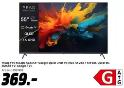 Saturn PEAQ PTV 55GQU-5024 55" Google QLED UHD TV Angebot