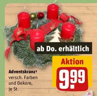 REWE Adventskranz Angebot
