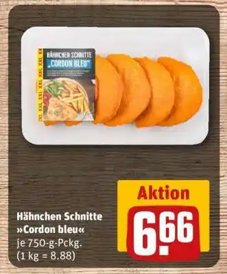 REWE Hähnchen-Schnitte Cordon Bleu Angebot