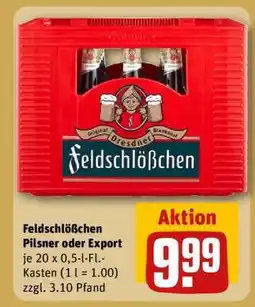 REWE Feldschlößchen Pilsner oder Export Angebot