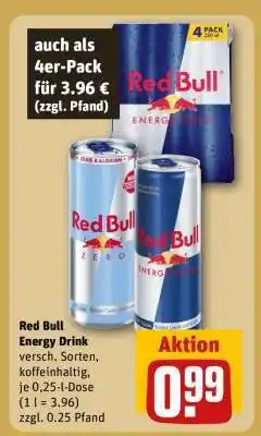 REWE Red Bull Energy Drink Angebot