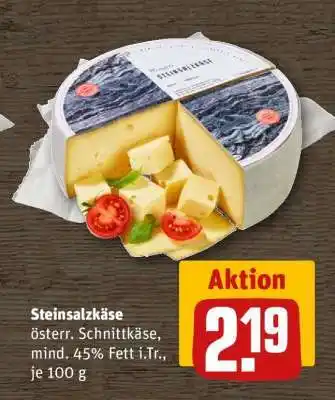 REWE Steinsalzkäse Angebot