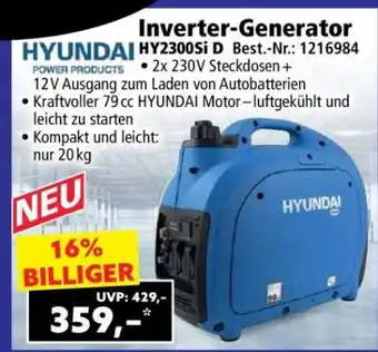 Norma Inverter-Generator HY2300Si D Angebot