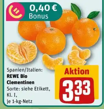 REWE REWE Bio Clementinen Angebot