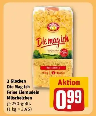 REWE 3 Glocken Die Mag Ich Feine Eiernudeln Müschelchen Angebot