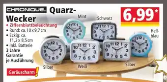 Norma CHRONIQUE Quarz-Wecker Angebot