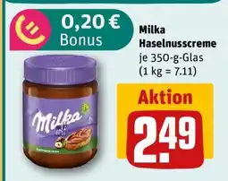 REWE MILKA Haselnusscreme Angebot