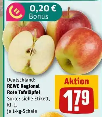 REWE REWE Regional Rote Tafeläpfel Angebot