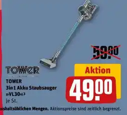 REWE TOWER 3in1 Akku Staubsauger VL30³ Angebot