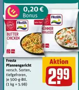 REWE Frosta Pfannengericht Angebot