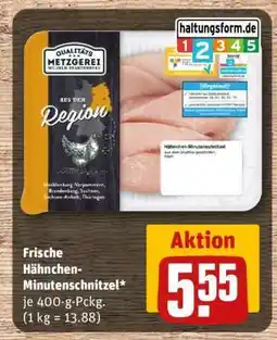 REWE Frische Hähnchen-Minutenschnitzel Angebot