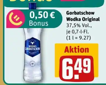 REWE Gorbatschow Wodka Original Angebot