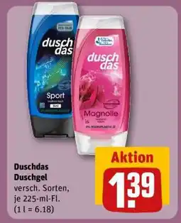 REWE DUSCHDAS Duschgel Angebot