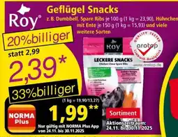 Norma Geflügel Snacks Angebot