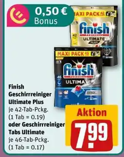 REWE Finish Geschirrreiniger Ultimate Plus Angebot