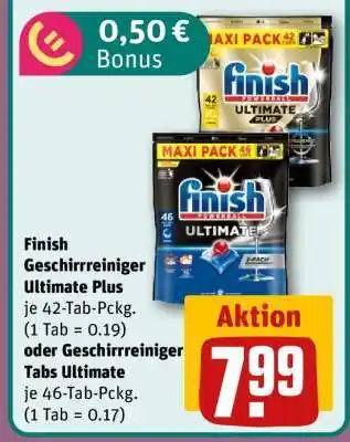 REWE Finish Geschirrreiniger Ultimate Plus Angebot