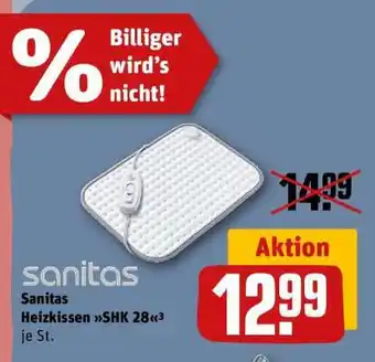 REWE Sanitas Heizkissen SHK 28 Angebot