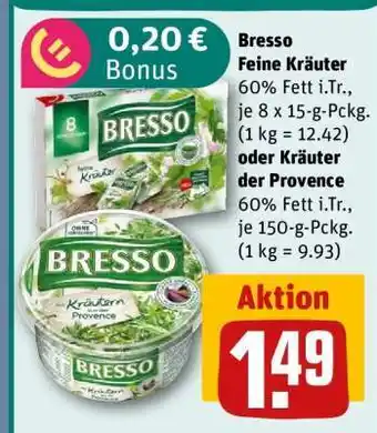 REWE BRESSO Feine Kräuter oder Kräuter der Provence Angebot