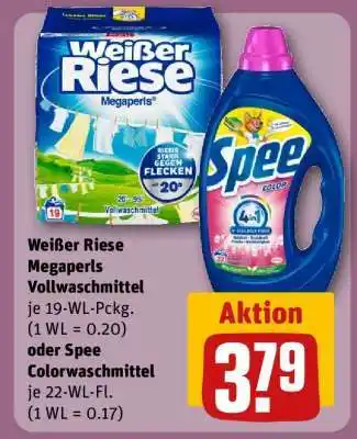 REWE Weißer Riese Megaperls Vollwaschmittel Angebot