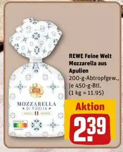 REWE REWE Feine Welt Mozzarella aus Apulien Angebot